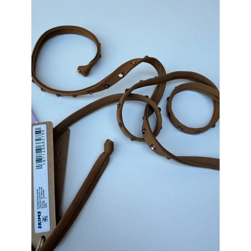 Skims Bikini Top Brown Size L NWT